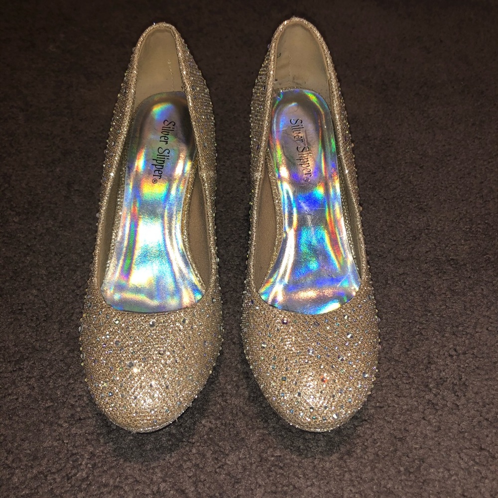 Gold heels